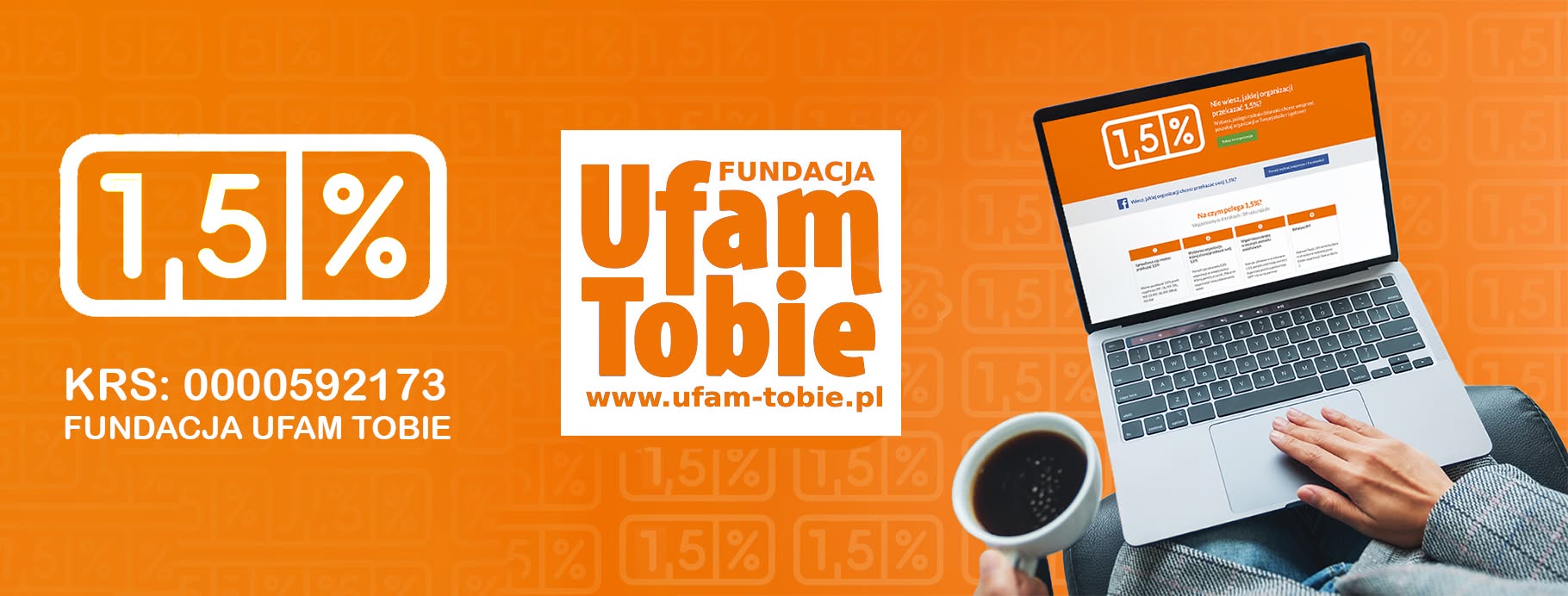 Przekaż 1,5% – KRS 0000592173, Fundacja Ufam Tobie